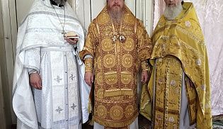 Управляющий Алатырской епархией в праздник Рождества Иоанна Предтечи совершил Божественную Литургию в храме в честь " Казанской" иконы Божией Матери села Хормалы
