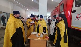 В пожарных частях сел Батырево и Шемурша были совершены праздничные молебны