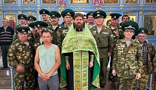 В День пограничника в храме села Батырево был совершен благодарственный молебен 