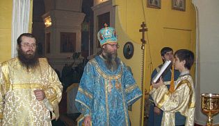 В праздник Сретения Господня епископ Феодор совершил Божественную литургию в храме святого апостола Иакова Алфеева г. Алатырь
