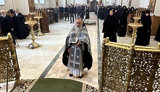 Епископ Алатырский и Порецкий Феодосий совершил первую в этом году Литургию Преждеосвященных Даров