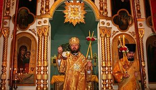 В праздник святителя Спиридона Тримифунтского епископ Алатырский и Порецкий Феодор сослужил епископу Канашскому и Янтиковскому Стефану