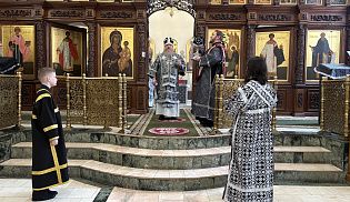 Епископ Алатырский и Порецкий Феодосий совершил первую в этом году Литургию Преждеосвященных Даров