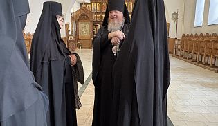 Управляющий Алатырской епархией в Неделю сыропустную совершил Божественную Литургию в Свято-Троицком мужском монастыре города Алатырь