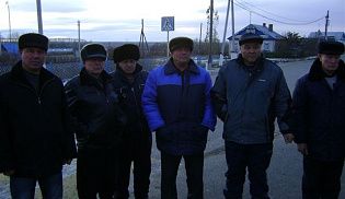 Поднятие купола на строящуюся часовню в с. Первомайское Батыревского района