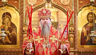 Управляющий Алатырской епархией в Светлый Вторник сослужил за Божественной Литургией митрополиту Чебоксарскому и Чувашскому Савватию в Александро-Невском монастыре п/о Кюрегаси