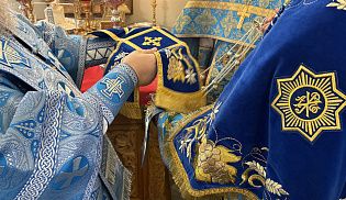 Епископ Алатырский и Порецкий Феодосий в праздник Сретения Господня совершил Божественную Литургию в Киево-Николаевском Новодевичьем монастыре города Алатырь