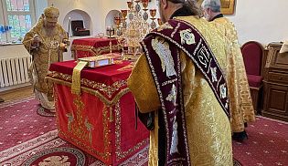 Епископ Алатырский и Батыревский Феодосий в Неделю всех святых, в земле Русской просиявших, совершил Божественную Литургию в Иверском кафедральном храме города Алатырь