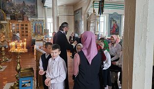 Ученики четвертого класса поздравили прихожан Хормалинского храма с Рождеством Христовым
