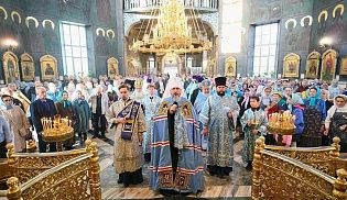 Епископ Алатырский и Батыревский Феодосий в праздник Покрова Пресвятой Богородицы сослужил главе Чувашской митрополии в Покровско-Татианинском соборе г.Чебоксары